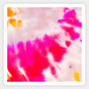 Candy Floss Tie Dye Pink Yellow Sticker